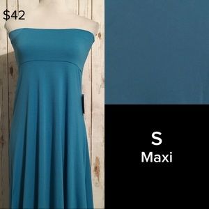 Solid Blue Maxi
